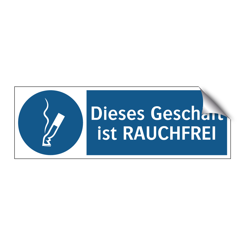 Dieses Geschäft ist RAUCHFREI