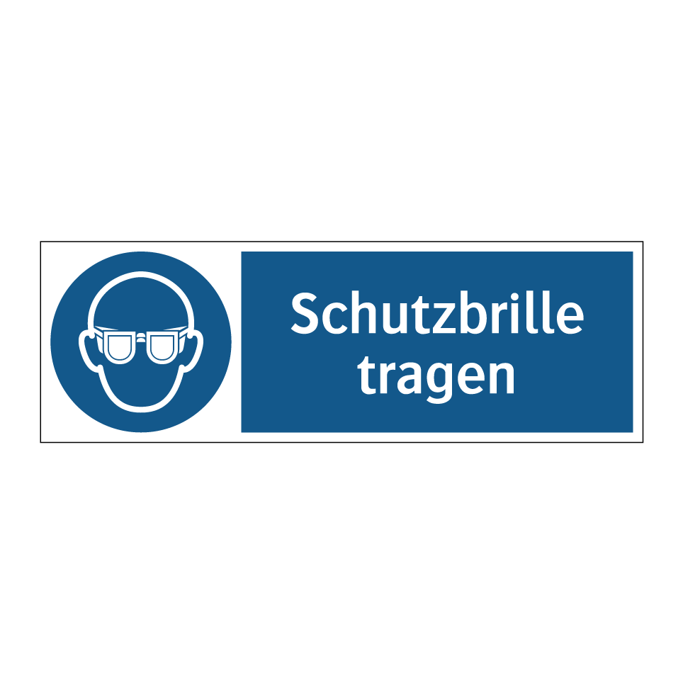 Schutzbrille tragen