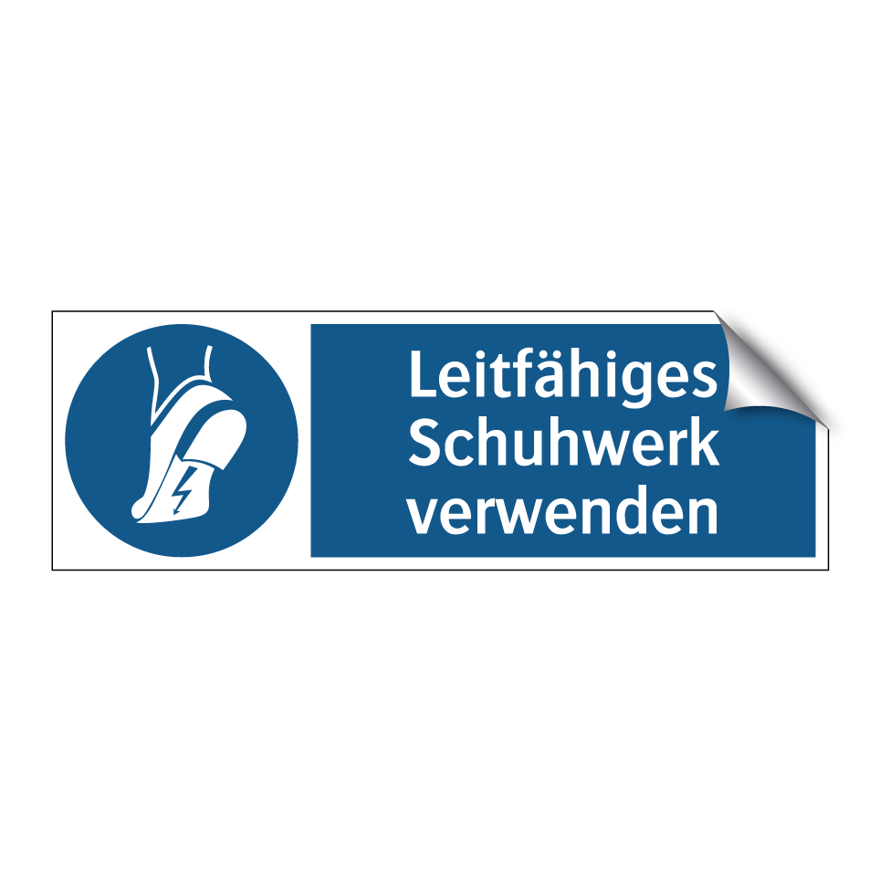 Leitfähiges Schuhwerk verwenden