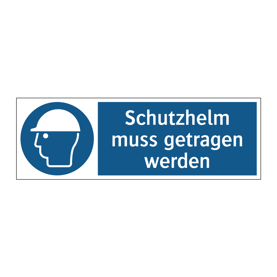 Schutzhelm muss getragen werden