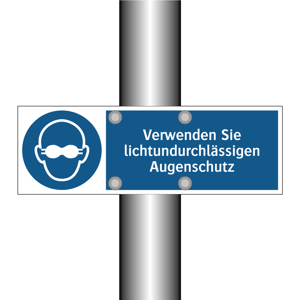 Verwenden Sie lichtundurchlässigen Augenschutz