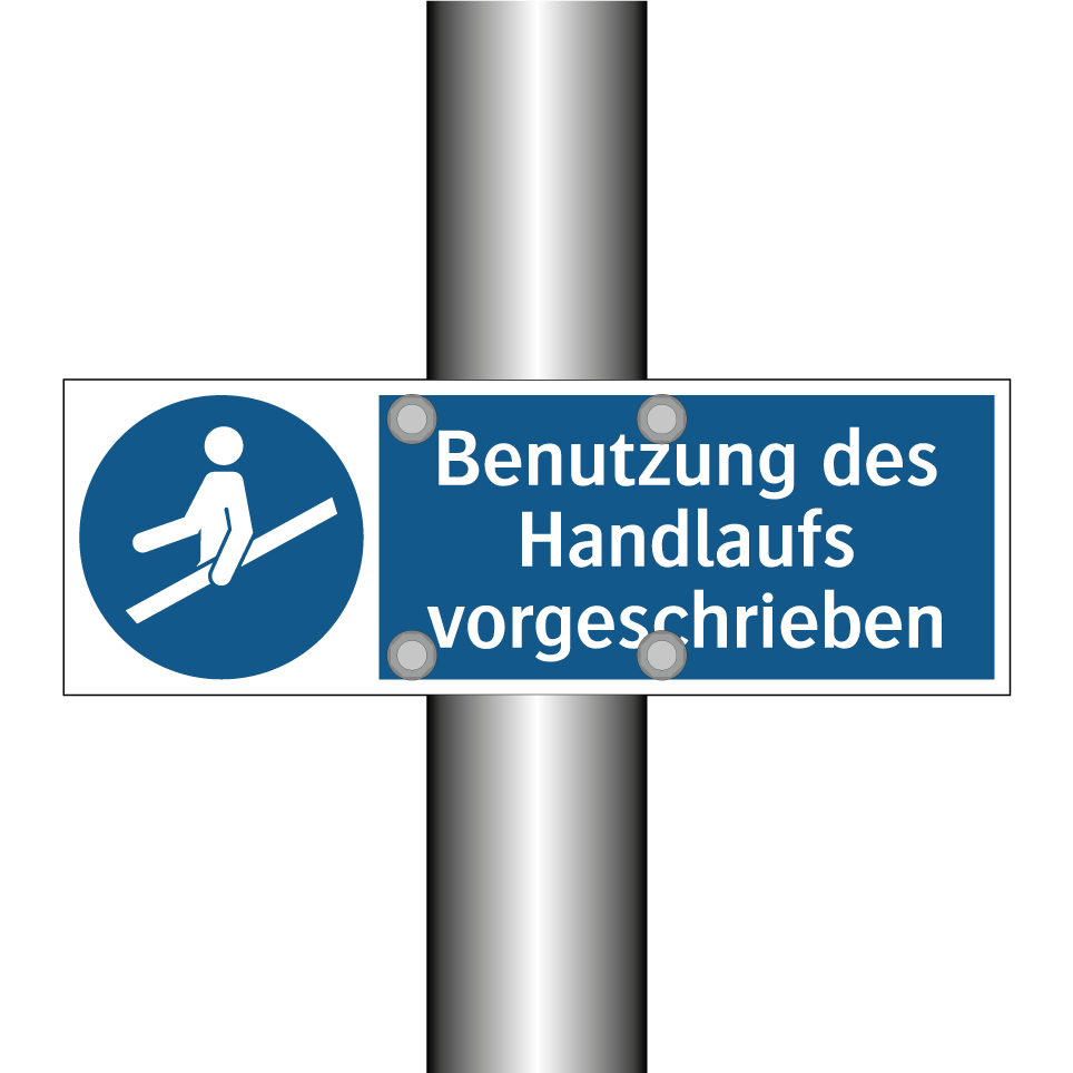 Benutzung des Handlaufs vorgeschrieben