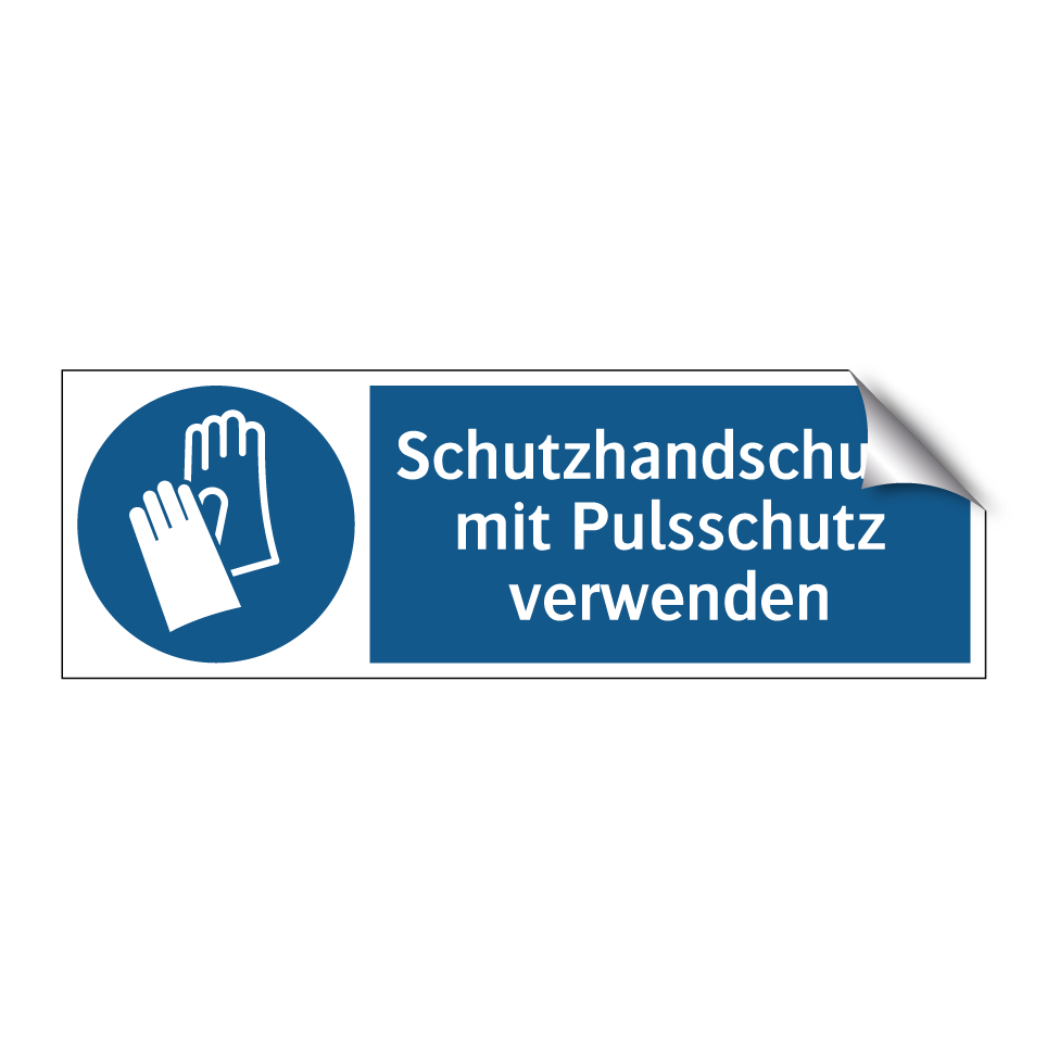 Schutzhandschuhe mit Pulsschutz verwenden