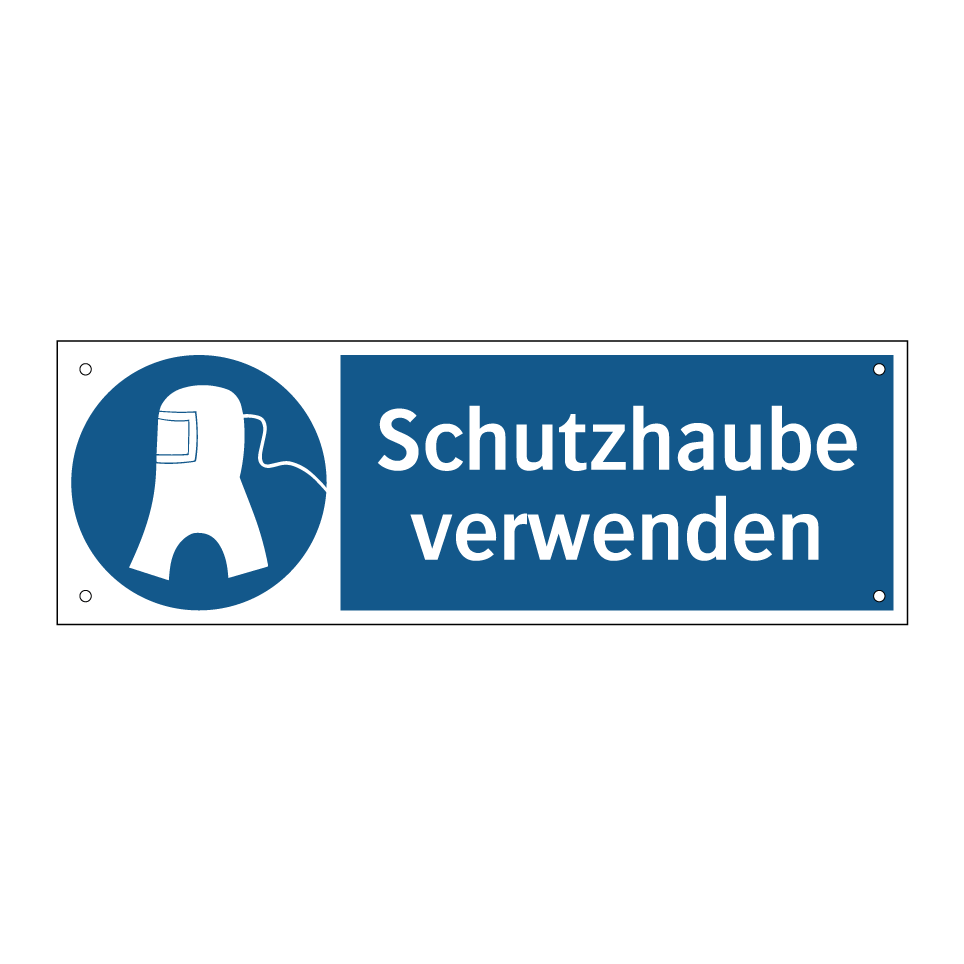 Schutzhaube verwenden