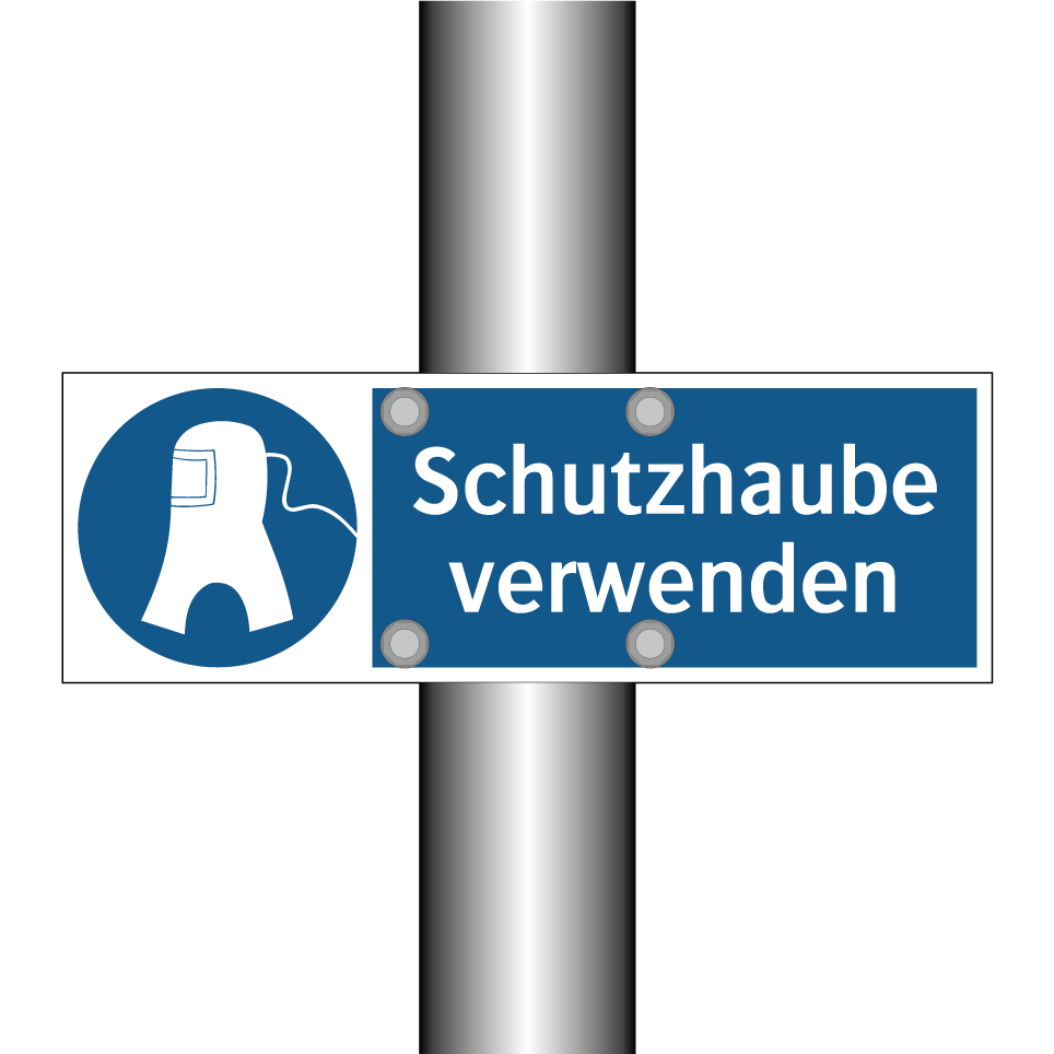 Schutzhaube verwenden