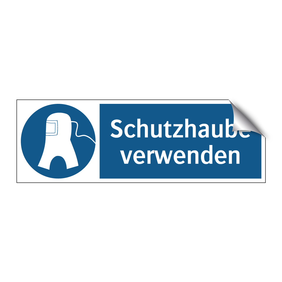 Schutzhaube verwenden