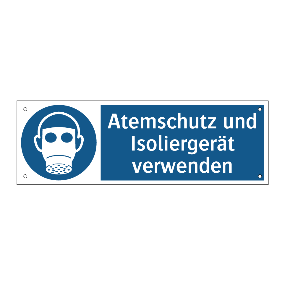 Atemschutz und Isoliergerät verwenden