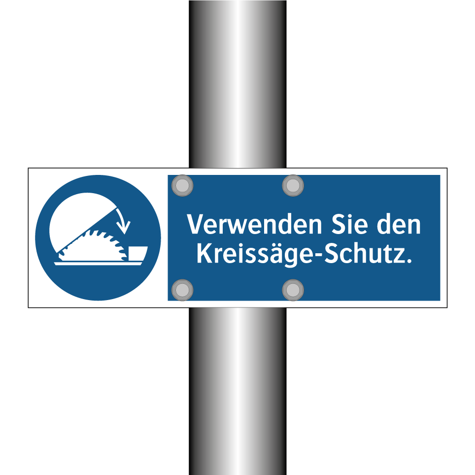 Verwenden Sie den Kreissäge-Schutz.