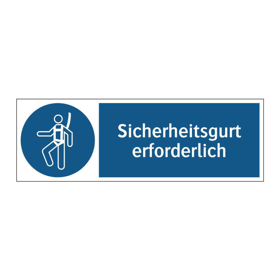 Sicherheitsgurt erforderlich