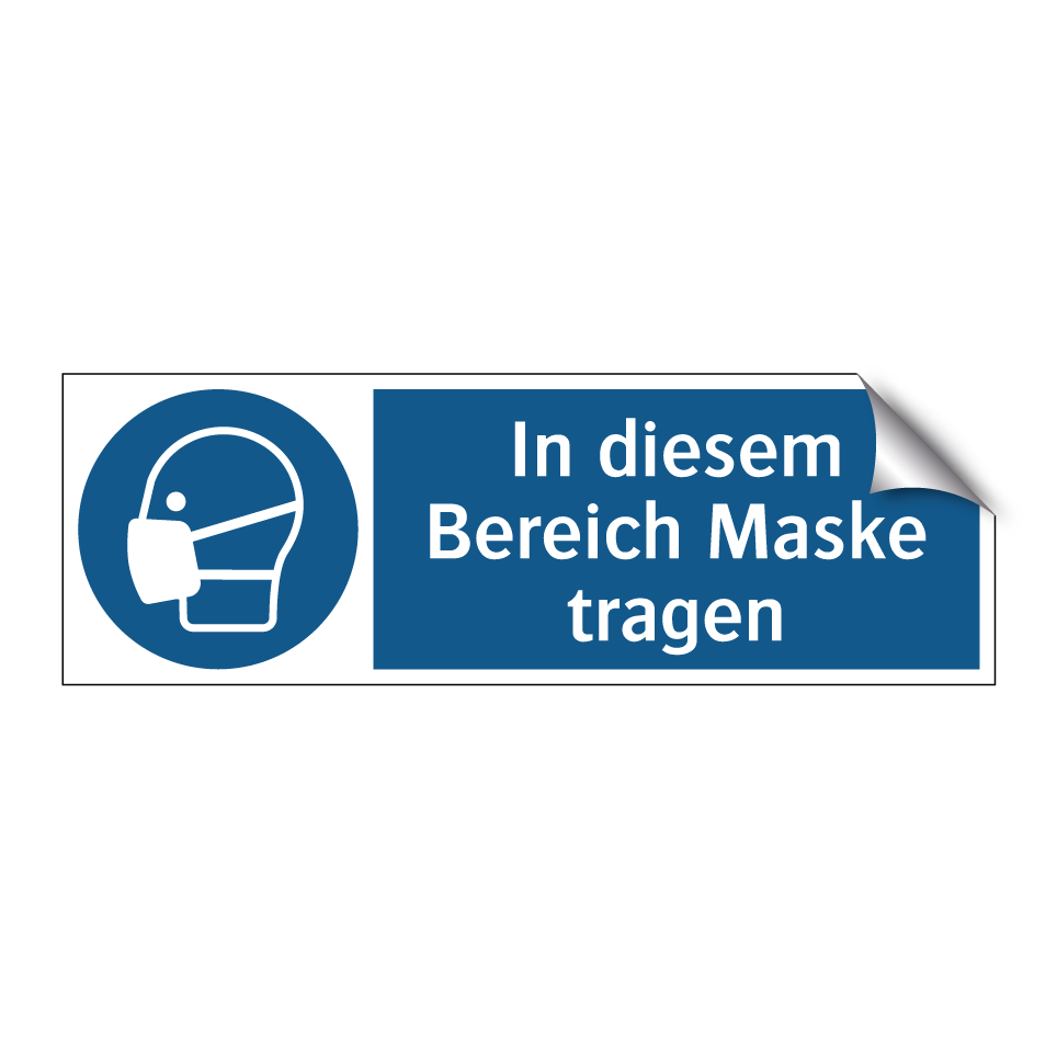 In diesem Bereich Maske tragen