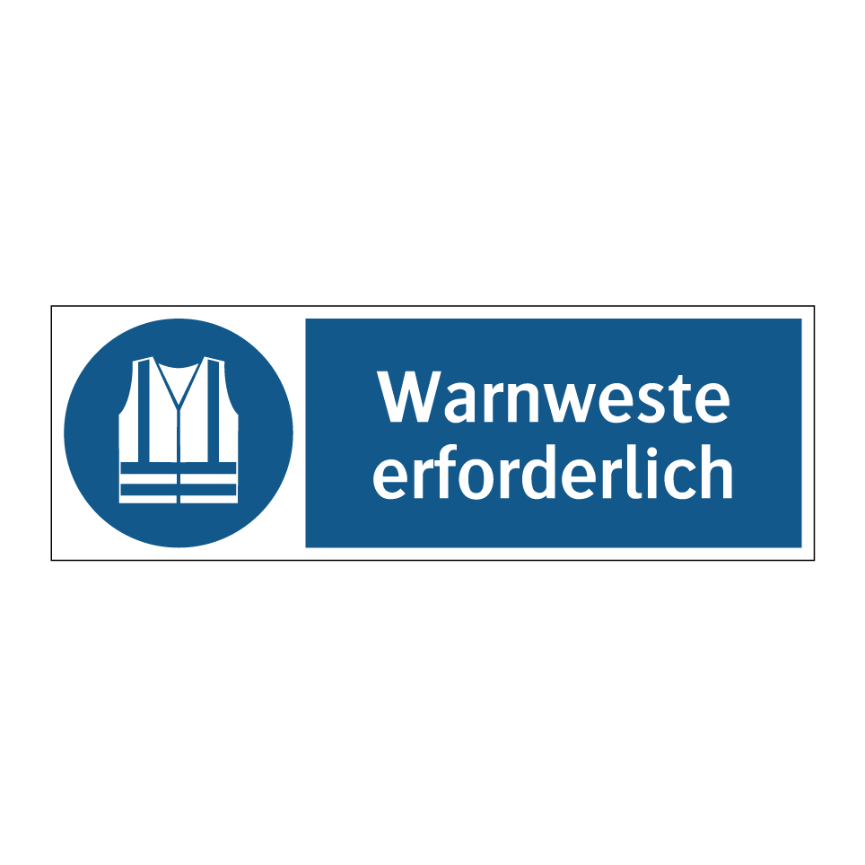 Warnweste erforderlich