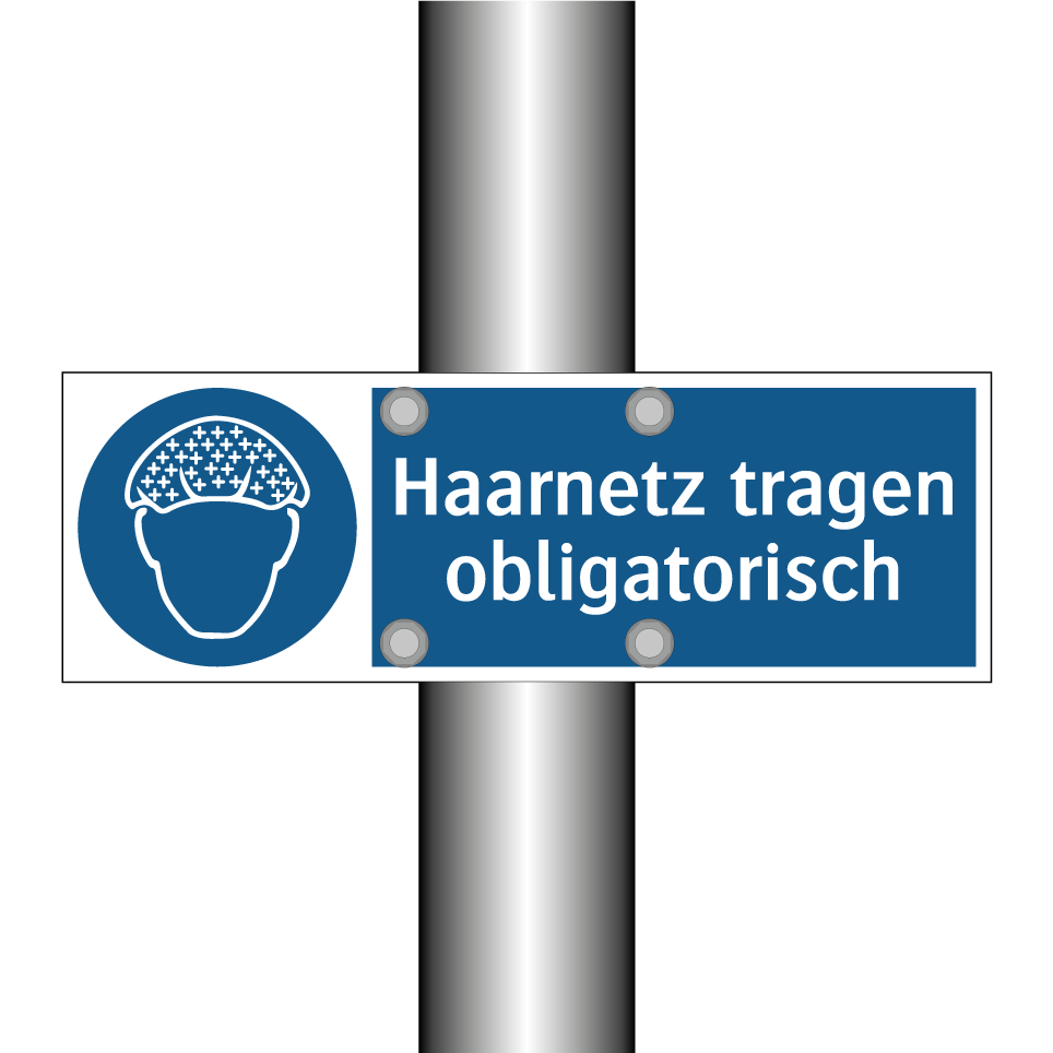 Haarnetz tragen obligatorisch