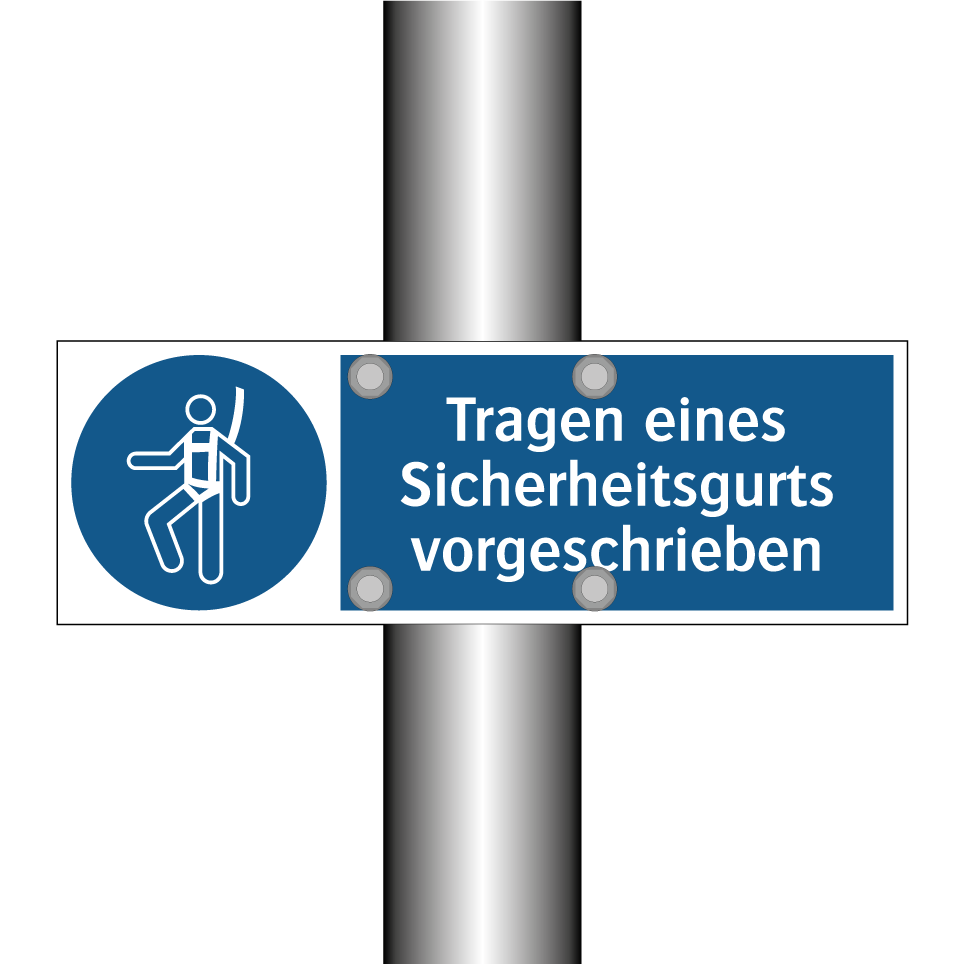 Tragen eines Sicherheitsgurts vorgeschrieben