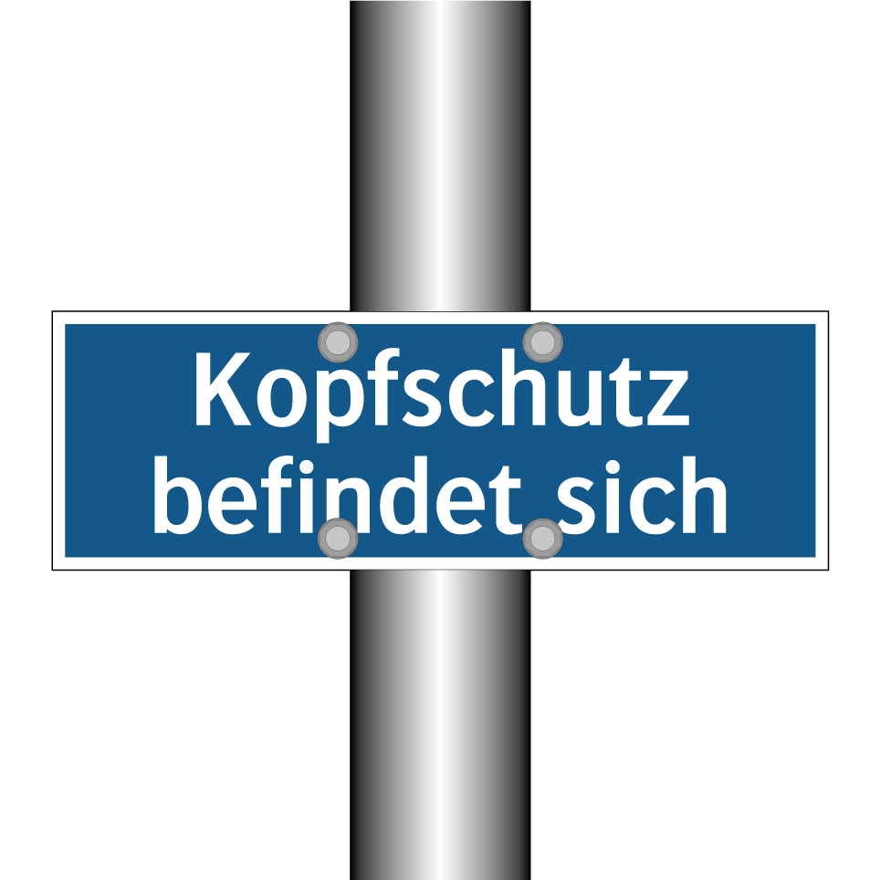 Kopfschutz befindet sich