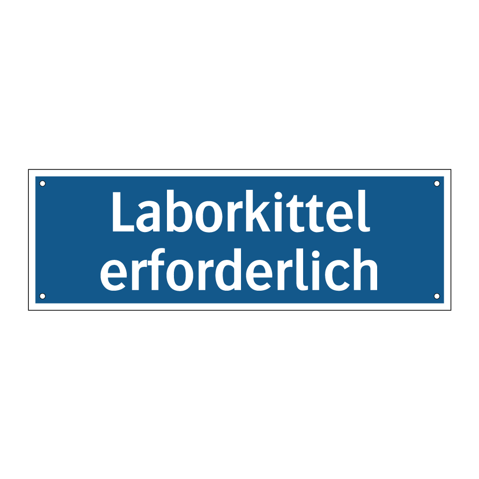 Laborkittel erforderlich