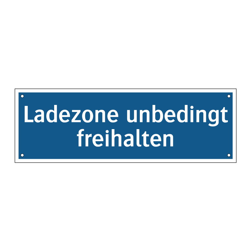 Ladezone unbedingt freihalten