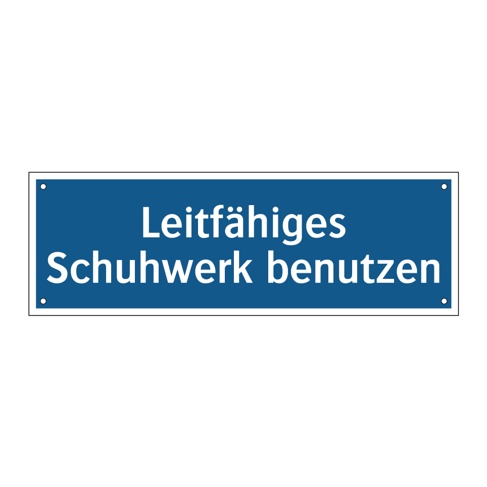 Leitfähiges Schuhwerk benutzen