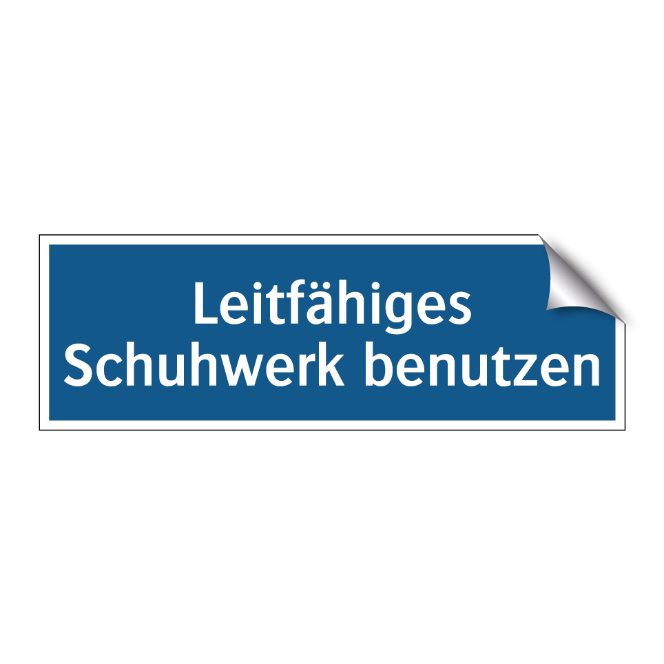 Leitfähiges Schuhwerk benutzen