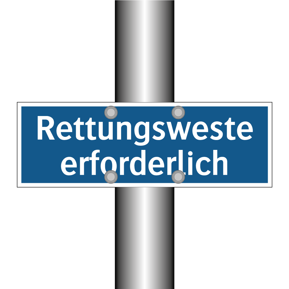 Rettungsweste erforderlich