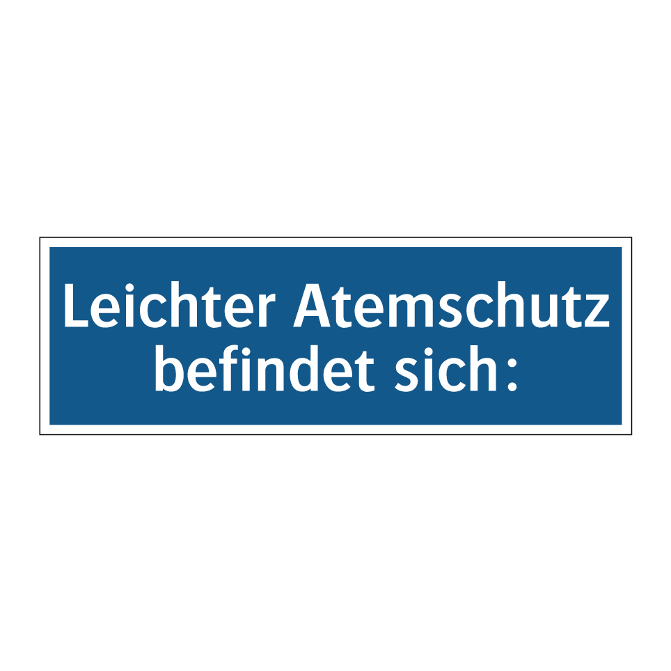 Leichter Atemschutz befindet sich: