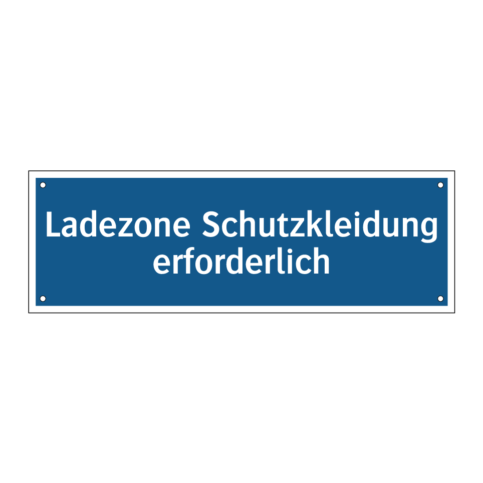 Ladezone Schutzkleidung erforderlich