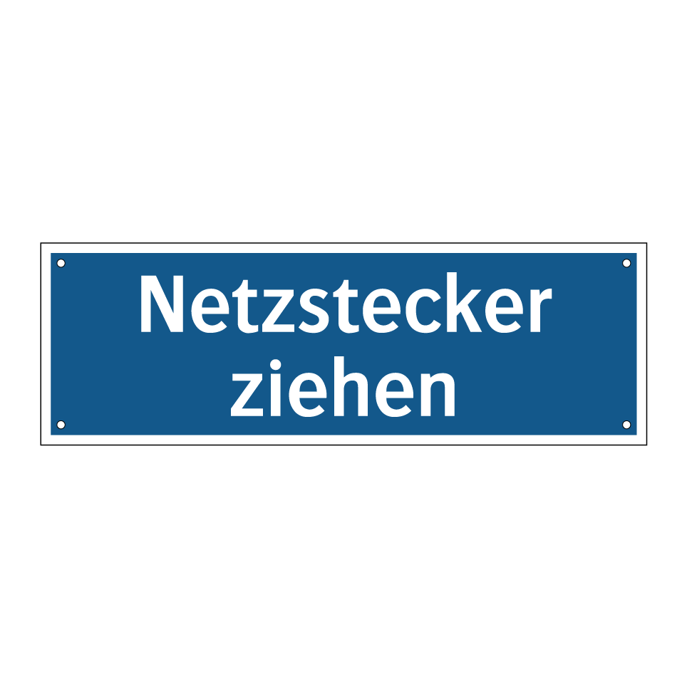 Netzstecker ziehen