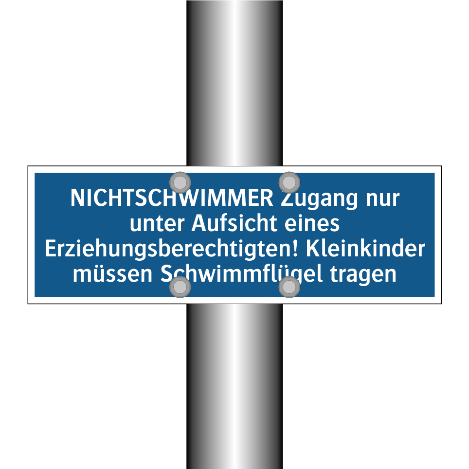 NICHTSCHWIMMER Zugang nur unter Aufsicht eines Erziehungsberechtigten! Kleinkinder müssen Schwimmflügel tragen