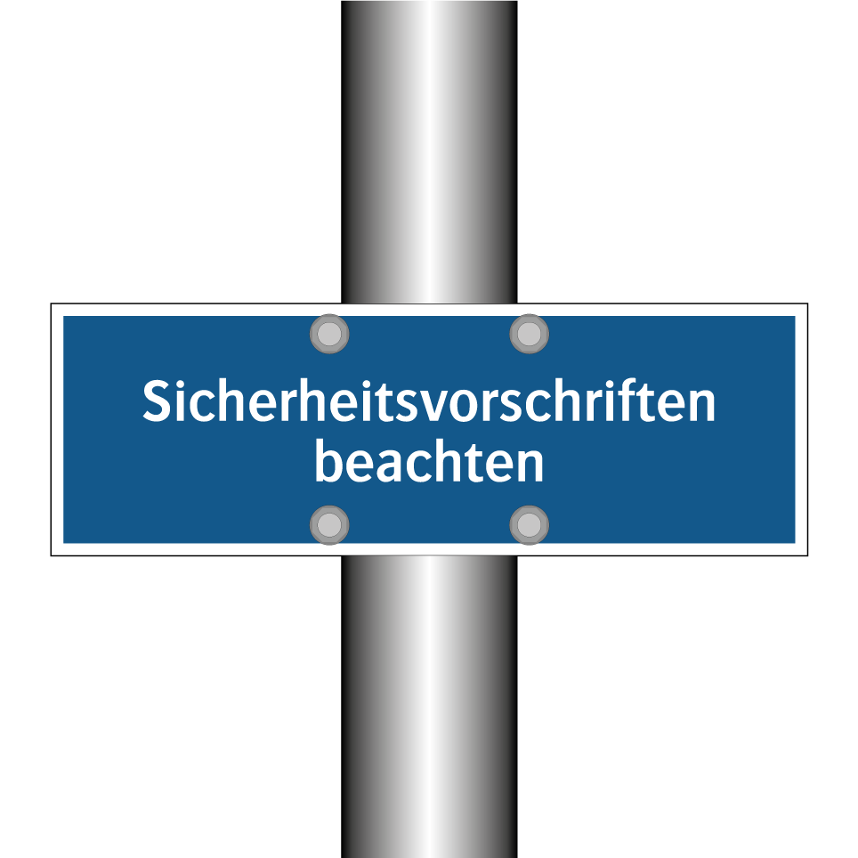 Sicherheitsvorschriften beachten