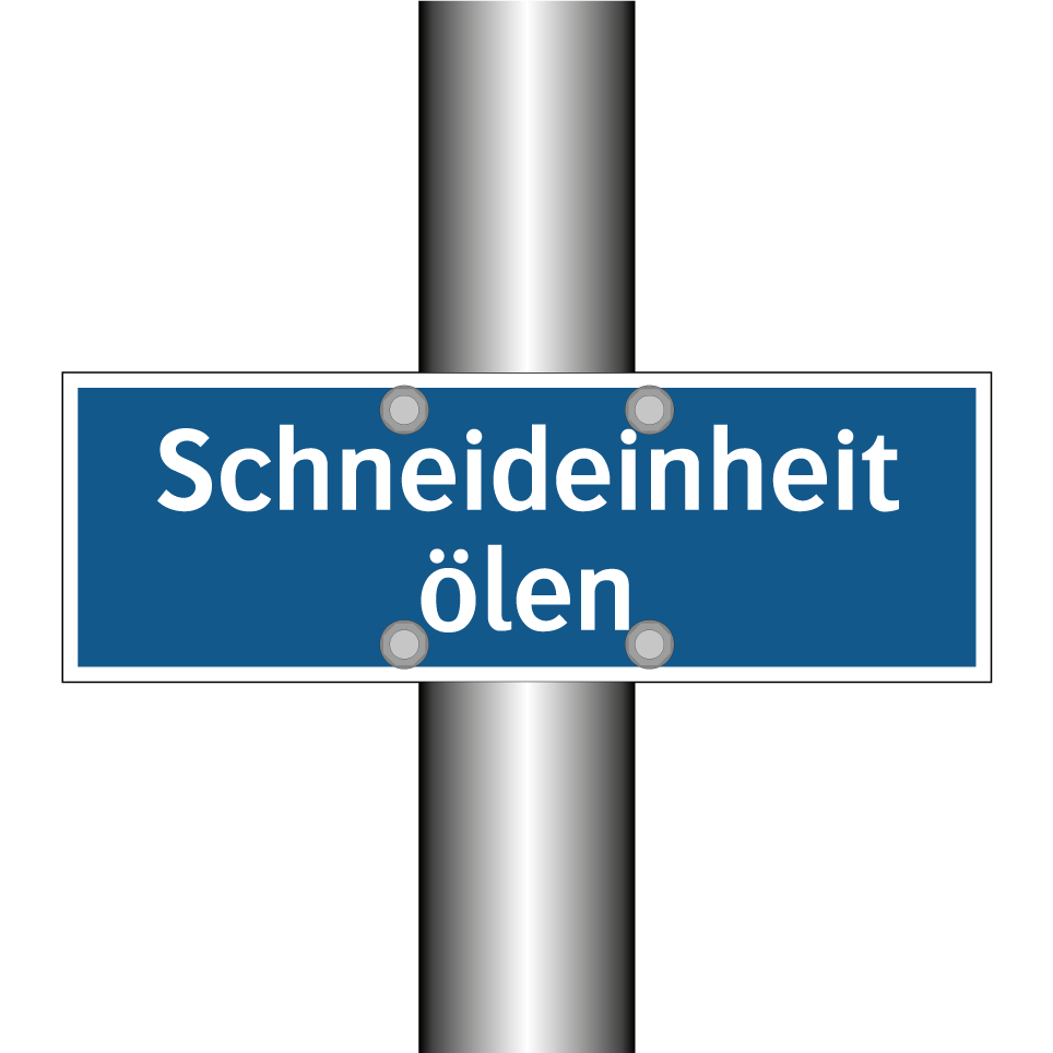 Schneideinheit ölen