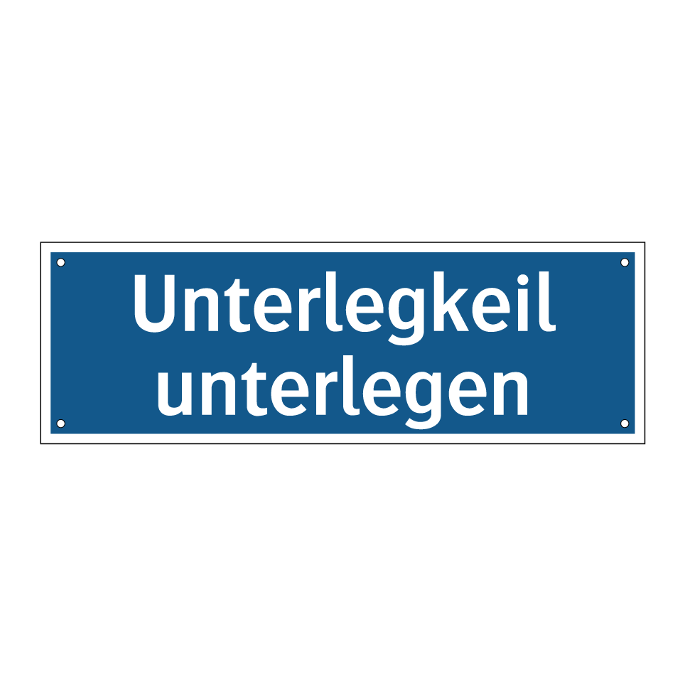 Unterlegkeil unterlegen