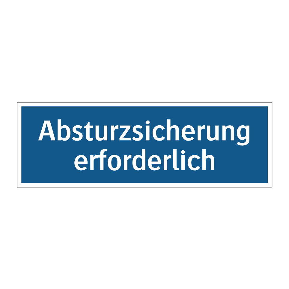 Absturzsicherung erforderlich