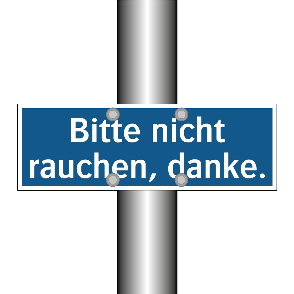 Bitte nicht rauchen, danke.