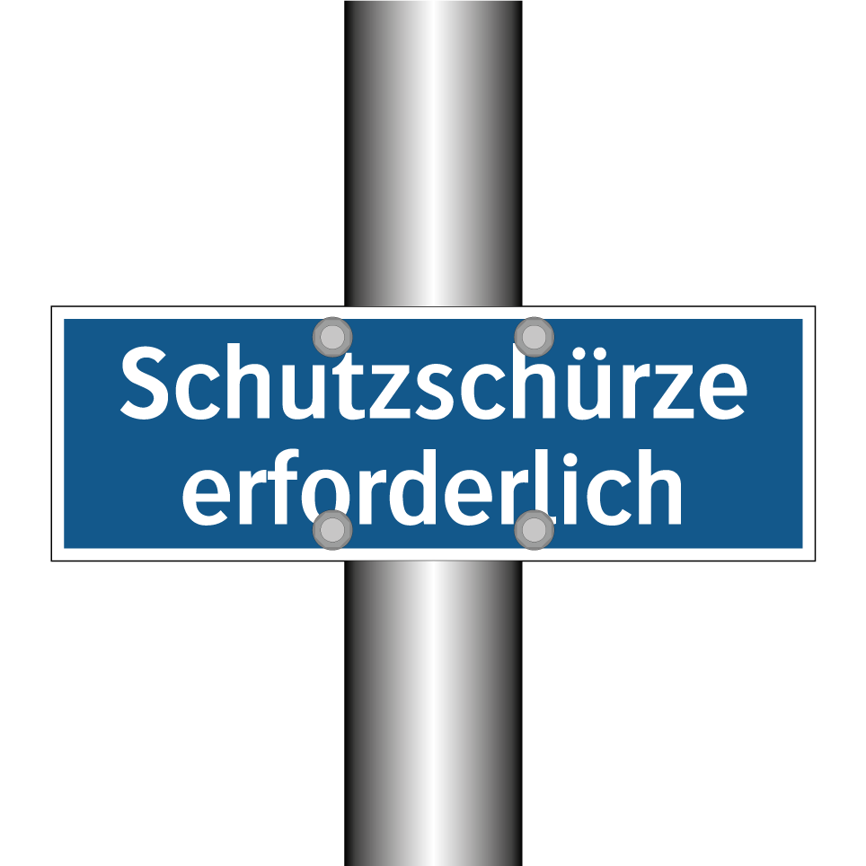Schutzschürze erforderlich