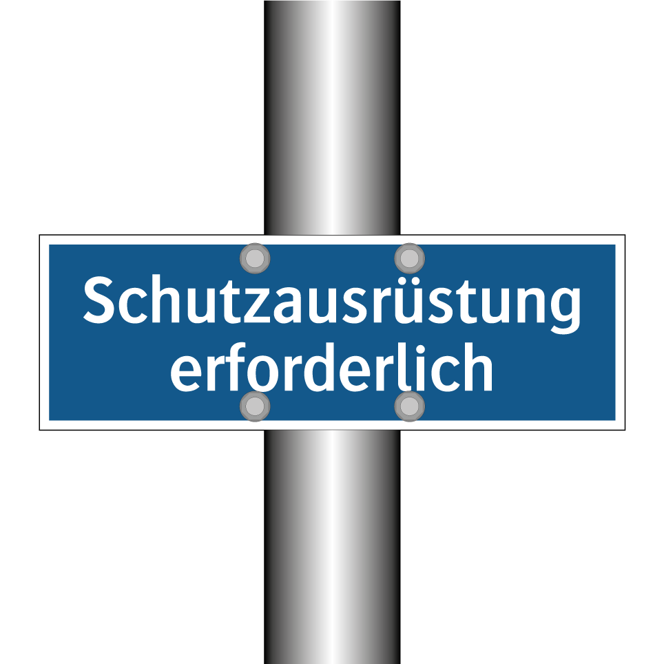 Schutzausrüstung erforderlich