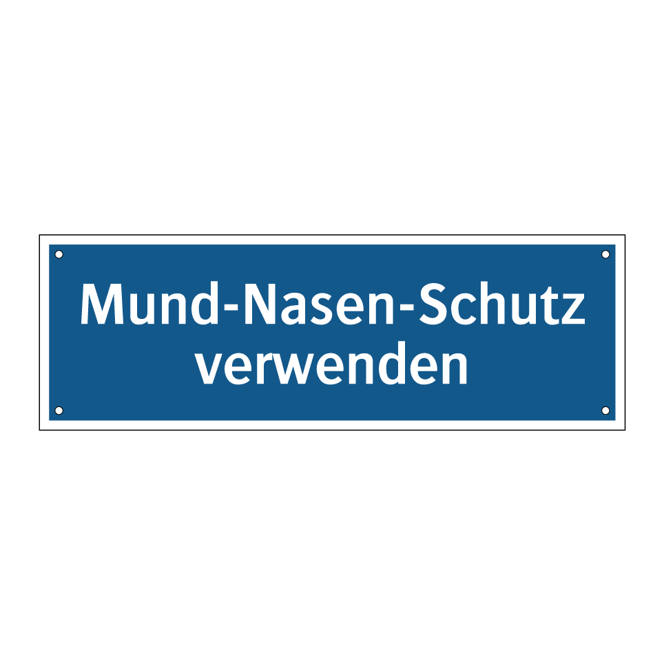 Mund-Nasen-Schutz verwenden