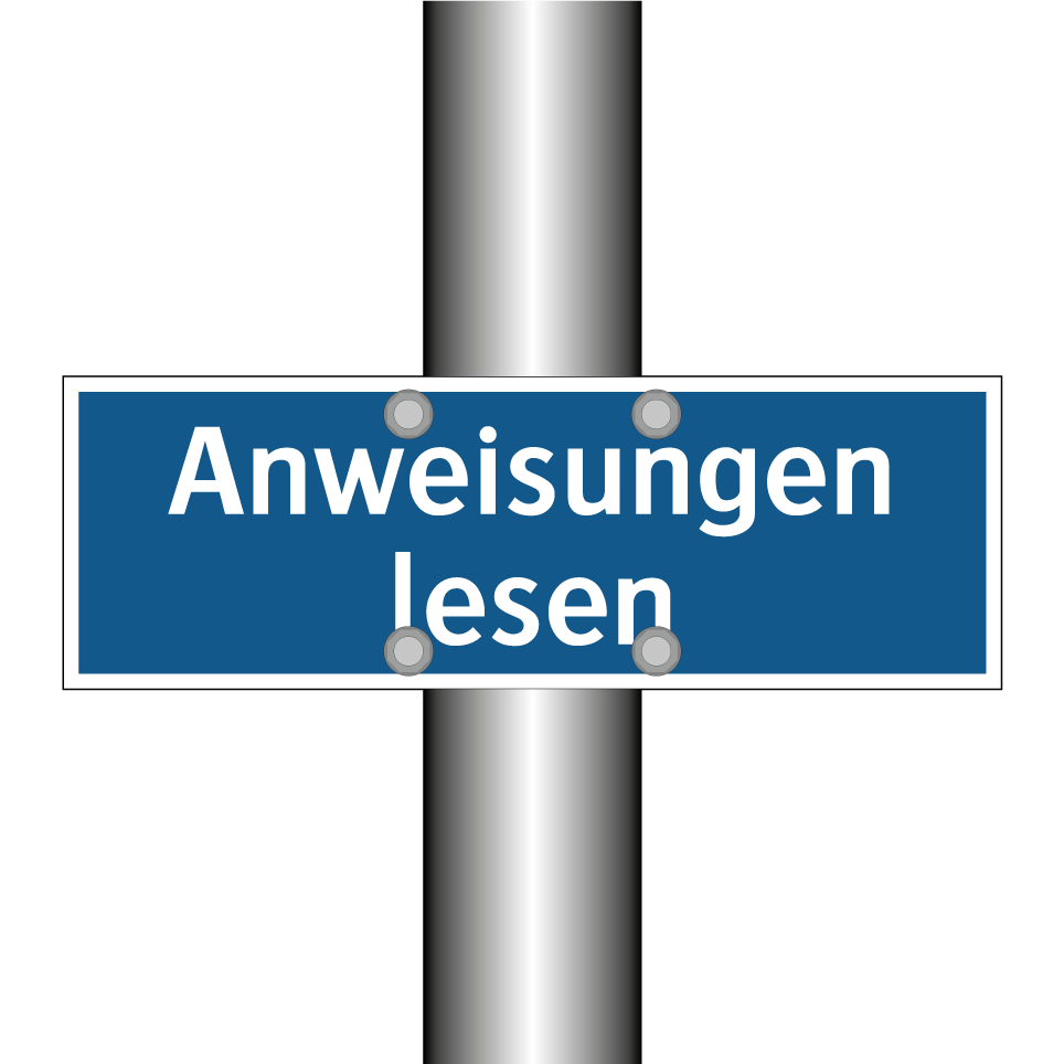 Anweisungen lesen
