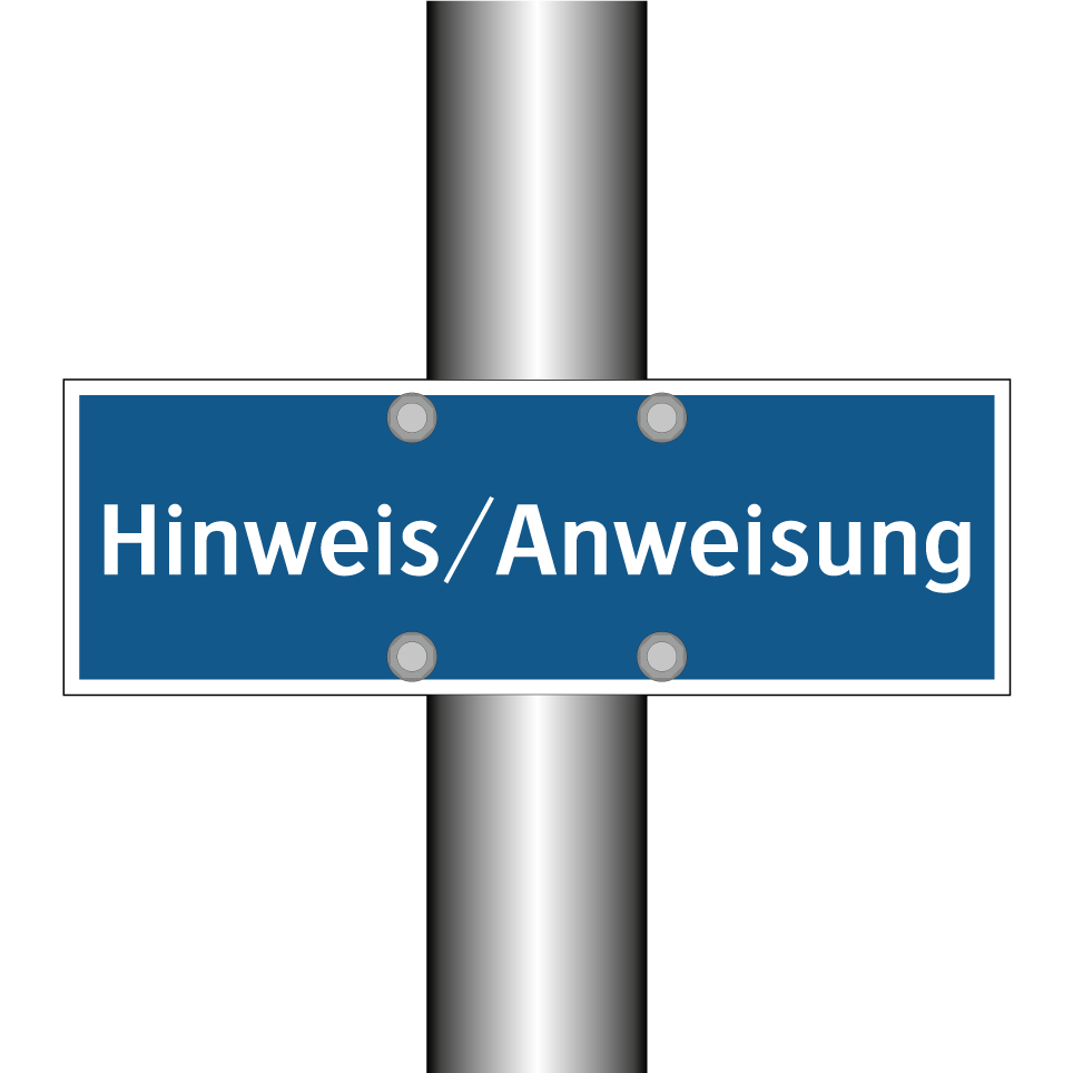 Hinweis/Anweisung