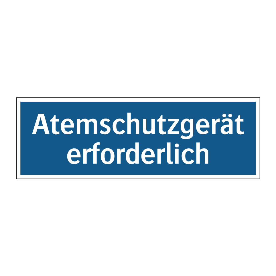 Atemschutzgerät erforderlich
