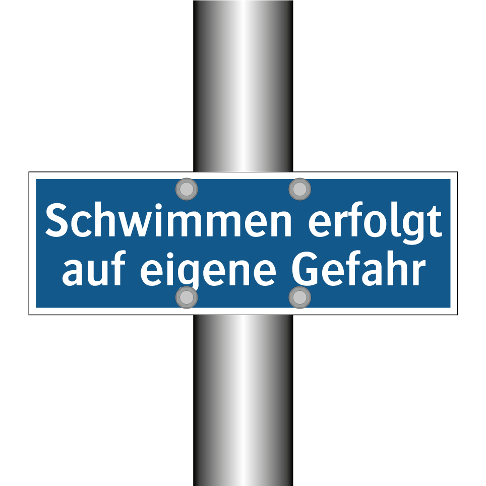 Schwimmen erfolgt auf eigene Gefahr