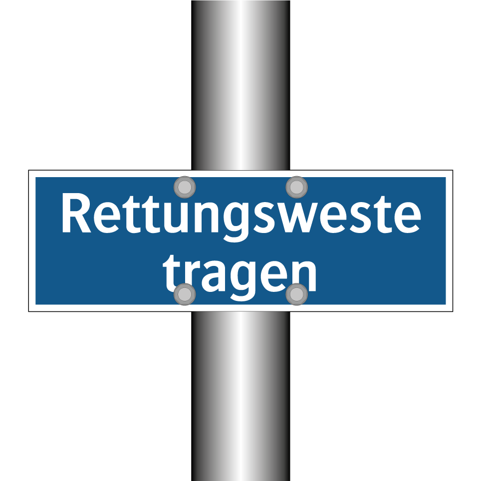 Rettungsweste tragen