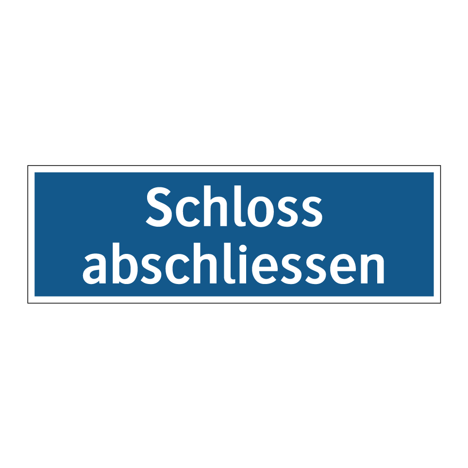 Schloss abschliessen