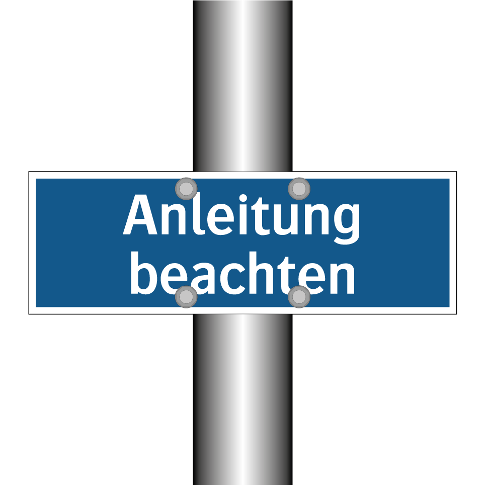 Anleitung beachten