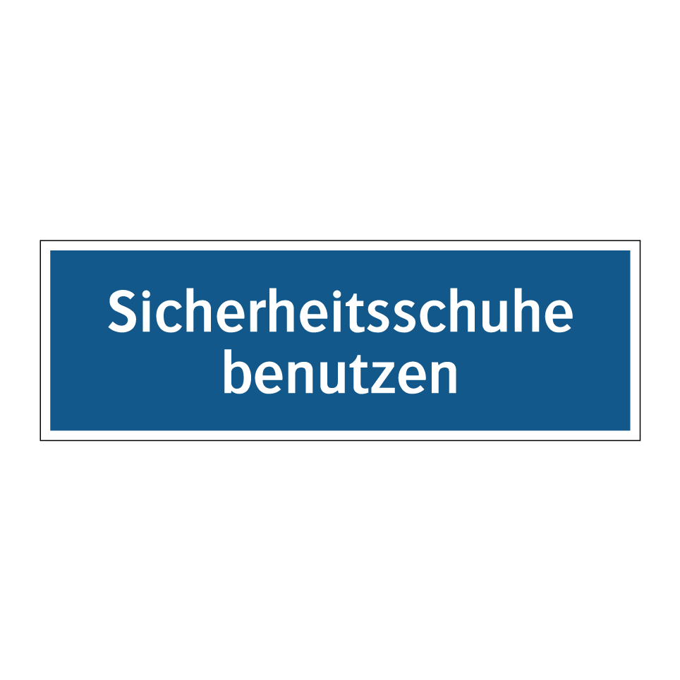 Sicherheitsschuhe benutzen