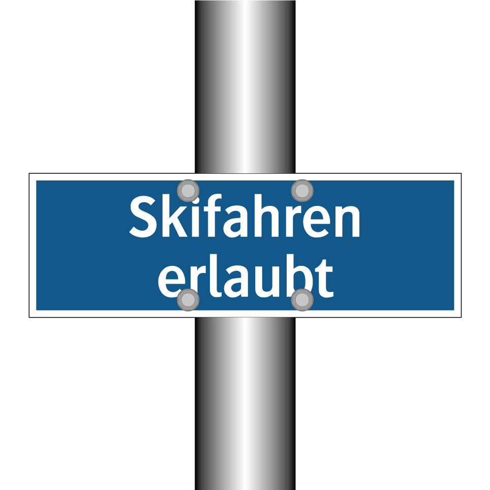 Skifahren erlaubt