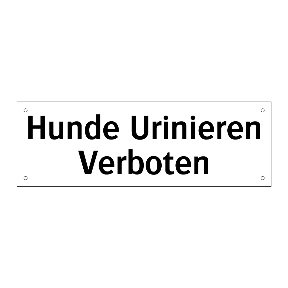 Hunde Urinieren Verboten
