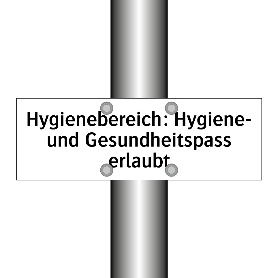 Hygienebereich: Hygiene- und Gesundheitspass erlaubt