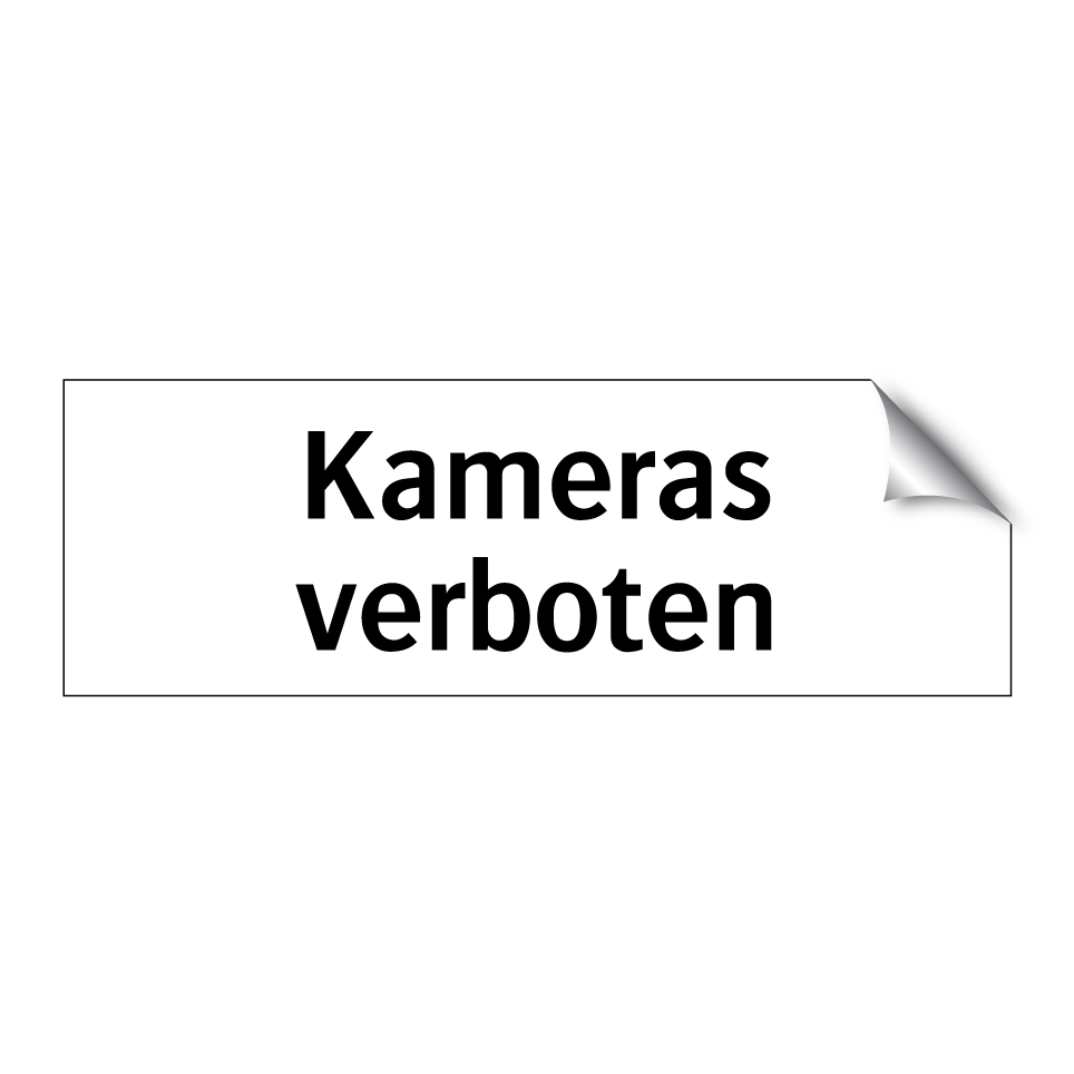 Kameras verboten