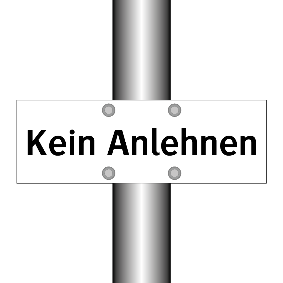 Kein Anlehnen