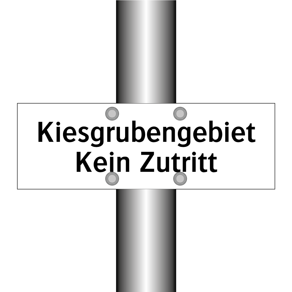 Kiesgrubengebiet Kein Zutritt