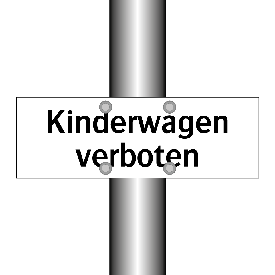 Kinderwagen verboten
